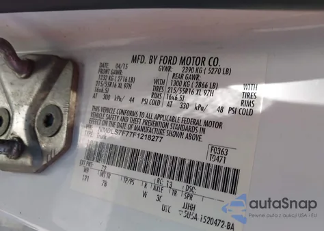 2015 Ford Transit Connect Xlt from USA, damaged, VIN NM0LS7F77F1218277